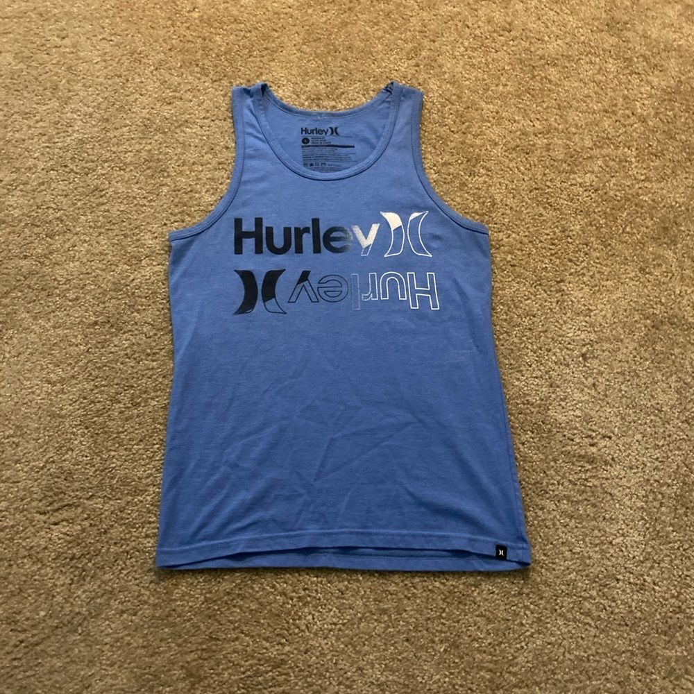 Mens Blue Hurley Tank Top Size Small